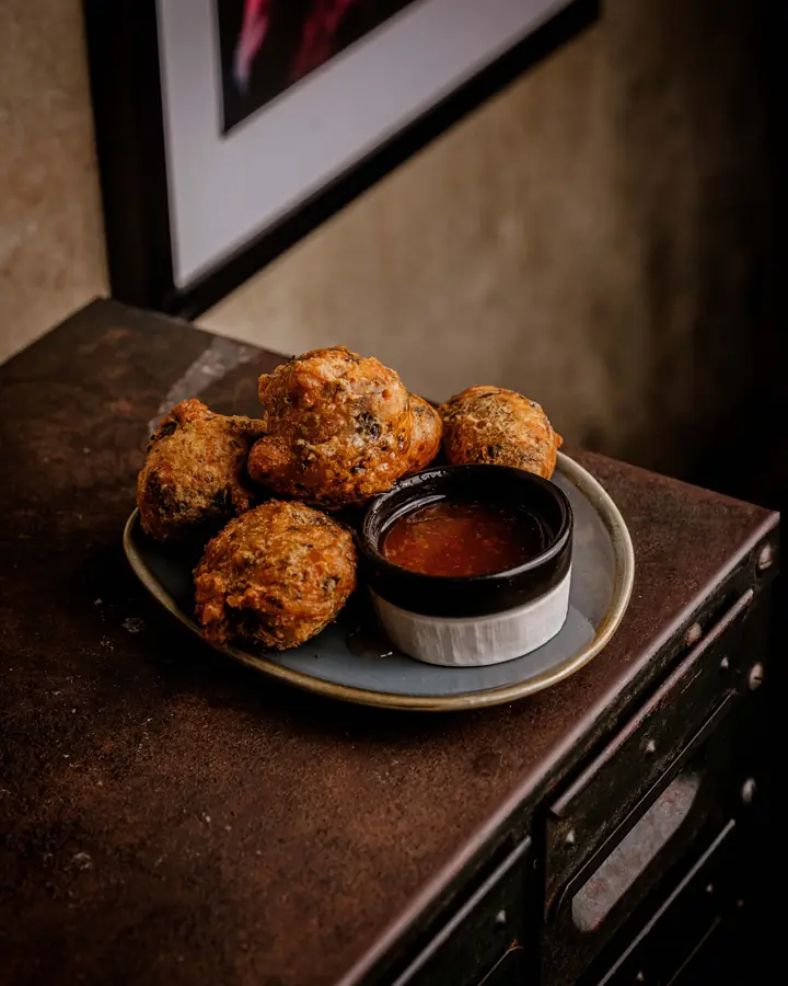 Callaloo & Skellion Fritters